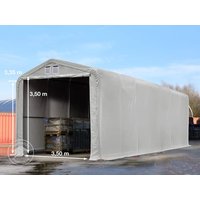 TOOLPORT 4x24m Zelthalle, PVC-Plane, grau, mit Statik (Erduntergrund) – (49389) TOOLPORT 4x24m Zelthalle, PVC-Plane, grau, mit Statik (Erduntergrund) – (49389)