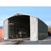 TOOLPORT 6x12m Zelthalle, PRIMEtex-Plane, grau, mit Statik (Erduntergrund) – (49455) TOOLPORT 6x12m Zelthalle, PRIMEtex-Plane, grau, mit Statik (Erduntergrund) – (49455)