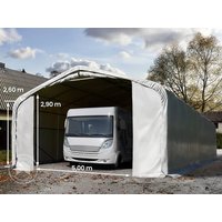 TOOLPORT 7x21m Zeltgarage, PVC-Plane, grau, ohne Statik – (99499) TOOLPORT 7x21m Zeltgarage, PVC-Plane, grau, ohne Statik – (99499)