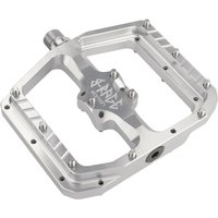 Tweeks Cycles Burgtec Penthouse Flat Mk5 B-Rage Edition Pedals - Rhodium Silver | Clearance section. 365 day returns, 0% finance & FREE delivery over £50
