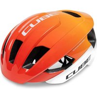 Tweeks Cycles Cube Heron Helmet - White n Orange, S (49-55cm) | Clearance section. 365 day returns, 0% finance & FREE delivery over £50