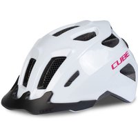 Tweeks Cycles Cube Fink Helmet - Flashwhite n Pink, M (52-57cm) | Clearance section. 365 day returns, 0% finance & FREE delivery over £50