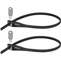 Tweeks Cycles Hiplok Z-Lok Reusable Armoured Tie (Pair) - Black | Clearance section. 365 day returns, 0% finance & FREE delivery over £50