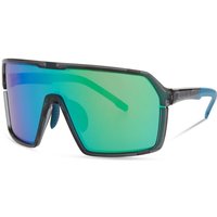Tweeks Cycles Madison Crypto Sunglasses - Crystal Gloss Smoke Frame / Green Mirror Lens | Clearance section. 365 day returns, 0% finance & FREE delivery over £50