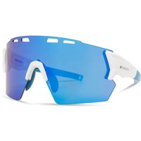 Tweeks Cycles Madison Stealth Sunglasses - Gloss White Frame / Blue Mirror Lens | Clearance section. 365 day returns, 0% finance & FREE delivery over £50