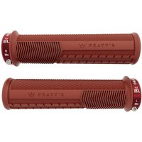 Tweeks Cycles Peaty's Monarch Pro Knurl Grips - Brick Red, Thin | Clearance section. 365 day returns, 0% finance & FREE delivery over £50