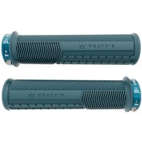 Tweeks Cycles Peaty's Monarch Pro Knurl Grips - Storm Blue, Thick | Clearance section. 365 day returns, 0% finance & FREE delivery over £50