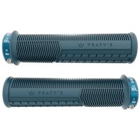 Tweeks Cycles Peaty's Monarch Pro Mushroom Grips - Storm Blue, Thick | Clearance section. 365 day returns, 0% finance & FREE delivery over £50