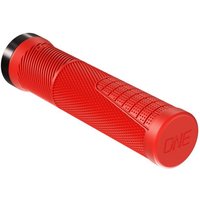 Tweeks Cycles OneUp Components Thin Lock-On Grips - Red | Clearance section. 365 day returns, 0% finance & FREE delivery over £50