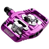 Tweeks Cycles OneUp Components Clip Pedals - Purple | Clearance section. 365 day returns, 0% finance & FREE delivery over £50