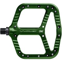 Tweeks Cycles OneUp Components Wave Pedals - Dark Green | Clearance section. 365 day returns, 0% finance & FREE delivery over £50