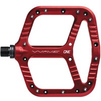 Tweeks Cycles OneUp Components Wave Pedals - Red | Clearance section. 365 day returns, 0% finance & FREE delivery over £50