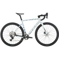 Tweeks Cycles Scott Addict Gravel 30 Bike - 2026 - White / Splatter Blue, L | Clearance section. 365 day returns, 0% finance & FREE delivery over £50