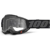 Tweeks Cycles 100% Accuri 2 Goggles - Black Frame / Clear Lens | Clearance section. 365 day returns, 0% finance & FREE delivery over £50