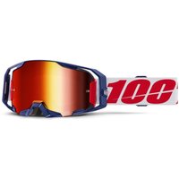 Tweeks Cycles 100% Armatic Goggles - Mach Z / Mirror Red Lens | Clearance section. 365 day returns, 0% finance & FREE delivery over £50