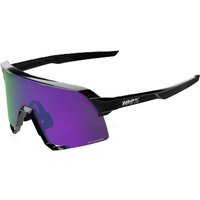 Tweeks Cycles 100% S3 Sunglasses - Polished Black / HiPER Lavender Mirror Polarized Lens | Clearance section. 365 day returns, 0% finance & FREE delivery over £50