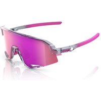 Tweeks Cycles 100% Slendale Sunglasses - Polished Translucent Grey Purple Multilayer Mirror Lens | Clearance section. 365 day returns, 0% finance & FREE delivery over £50