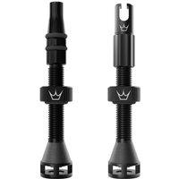 Tweeks Cycles Peaty's Holeshot Fast Flow Tubeless Valves - Black, 42mm | Clearance section. 365 day returns, 0% finance & FREE delivery over £50
