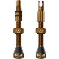 Tweeks Cycles Peaty's Holeshot Fast Flow Tubeless Valves - Bourbon Bronze, 42mm | Clearance section. 365 day returns, 0% finance & FREE delivery over £50