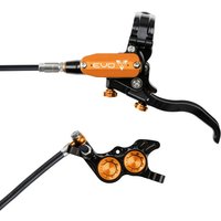 Tweeks Cycles Hope Tech 4 EVO GR4 Hydraulic Disc Brake - Black / OrangeRear Left HandStandard | Clearance section. 365 day returns, 0% finance & FREE delivery over £50