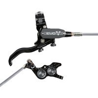 Tweeks Cycles Hope Tech 4 EVO GR4 Hydraulic Disc Brake - Black / SmokeFront Right HandBraided | Clearance section. 365 day returns, 0% finance & FREE delivery over £50