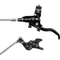 Tweeks Cycles Hope Tech 4 EVO GR4 Hydraulic Disc Brake - Black / BlackRear Left HandBraided | Clearance section. 365 day returns, 0% finance & FREE delivery over £50