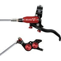 Tweeks Cycles Hope Tech 4 EVO GR4 Hydraulic Disc Brake - Black / RedRear Left HandBraided | Clearance section. 365 day returns, 0% finance & FREE delivery over £50
