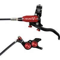 Tweeks Cycles Hope Tech 4 EVO GR4 Hydraulic Disc Brake - Black / RedRear Left HandStandard | Clearance section. 365 day returns, 0% finance & FREE delivery over £50