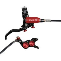 Tweeks Cycles Hope Tech 4 EVO GR4 Hydraulic Disc Brake - Black / RedFront Right HandStandard | Clearance section. 365 day returns, 0% finance & FREE delivery over £50