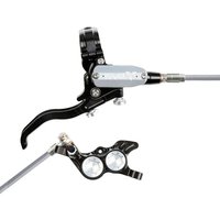 Tweeks Cycles Hope Tech 4 EVO GR4 Hydraulic Disc Brake - Black / SilverFront Right HandBraided | Clearance section. 365 day returns, 0% finance & FREE delivery over £50