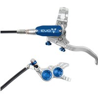 Tweeks Cycles Hope Tech 4 EVO GR4 Hydraulic Disc Brake - Silver / BlueRear Left HandStandard | Clearance section. 365 day returns, 0% finance & FREE delivery over £50