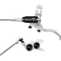 Tweeks Cycles Hope Tech 4 EVO GR4 Hydraulic Disc Brake - Silver / BlackRear Left HandBraided | Clearance section. 365 day returns, 0% finance & FREE delivery over £50