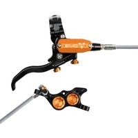 Tweeks Cycles Hope Tech 4 EVO TR4 Hydraulic Disc Brake - Black / OrangeFront Right HandBraided | Clearance section. 365 day returns, 0% finance & FREE delivery over £50