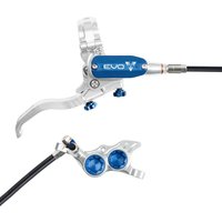 Tweeks Cycles Hope Tech 4 EVO TR4 Hydraulic Disc Brake - Silver / BlueFront Right HandStandard | Clearance section. 365 day returns, 0% finance & FREE delivery over £50