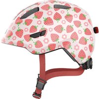 Tweeks Cycles Abus Smiley 3.0 LED Kids Helmet - Rose Strawberry, Small | Clearance section. 365 day returns, 0% finance & FREE delivery over £50