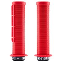 Tweeks Cycles DMR Gridlock Lock-On Grips - Red | Clearance section. 365 day returns, 0% finance & FREE delivery over £50