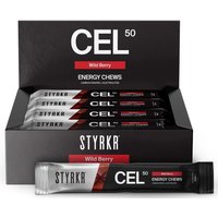 Tweeks Cycles Styrkr CEL50 Carbohydrate Energy Chews - Box of 18 - Wild Berry | Clearance section. 365 day returns, 0% finance & FREE delivery over £50