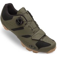 Tweeks Cycles Giro Cylinder II MTB Cycling Shoes - Olive / Gum, 41 | Clearance section. 365 day returns, 0% finance & FREE delivery over £50