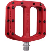 Tweeks Cycles Burgtec Mk4 Composite Flat Pedals - Race Red | Clearance section. 365 day returns, 0% finance & FREE delivery over £50