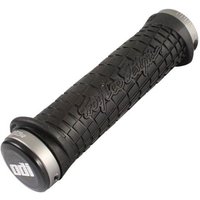 Tweeks Cycles ODI Troy Lee Designs Lock-On Handlebar Grips - Black/Grey | Clearance section. 365 day returns, 0% finance & FREE delivery over £50