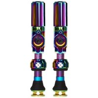 Tweeks Cycles Muc-Off Big Bore Tubeless Valves - Hybrid, Medium, Iridescent | Clearance section. 365 day returns, 0% finance & FREE delivery over £50