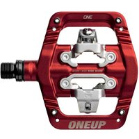 Tweeks Cycles OneUp Components Clip Pedals - Red | Clearance section. 365 day returns, 0% finance & FREE delivery over £50