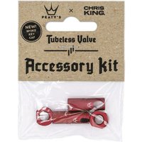 Tweeks Cycles Peaty's x Chris King MK2 Tubeless Valve Accessory Kit - Red | Clearance section. 365 day returns, 0% finance & FREE delivery over £50