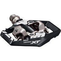 Tweeks Cycles Shimano PD-M8120 Deore XT Trail Wide SPD Pedal - Black,silver | Clearance section. 365 day returns, 0% finance & FREE delivery over £50