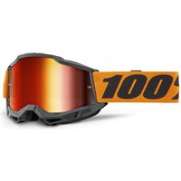 Tweeks Cycles 100% Accuri 2 Goggles - Orange / Mirror Red Lens | Clearance section. 365 day returns, 0% finance & FREE delivery over £50
