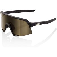 Tweeks Cycles 100% S3 Sunglasses - Soft Tact Black Soft Gold Mirror Lens | Clearance section. 365 day returns, 0% finance & FREE delivery over £50