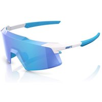 Tweeks Cycles 100% Aerocraft Sunglasses - Matte White HiPER Blue Mirror Lens | Clearance section. 365 day returns, 0% finance & FREE delivery over £50