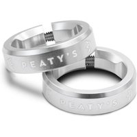 Tweeks Cycles Peaty's Monarch Grip Lock Ring - Silver | Clearance section. 365 day returns, 0% finance & FREE delivery over £50
