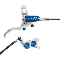 Tweeks Cycles Hope Tech 4 EVO GR4 Hydraulic Disc Brake - Silver / BlueFront Right HandStandard | Clearance section. 365 day returns, 0% finance & FREE delivery over £50