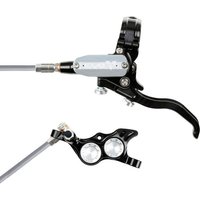 Tweeks Cycles Hope Tech 4 EVO TR4 Hydraulic Disc Brake - Black / SilverRear Left HandBraided | Clearance section. 365 day returns, 0% finance & FREE delivery over £50